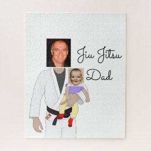 Jiu Jitsu Vater Benutzerdefinierte Foto und handge Puzzle