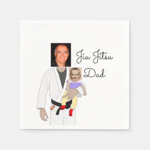 Jiu Jitsu Vater Benutzerdefinierte Foto und handge Serviette