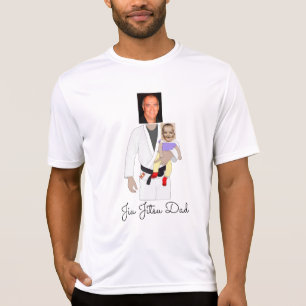 Jiu Jitsu Vater Benutzerdefinierte Foto und handge T-Shirt