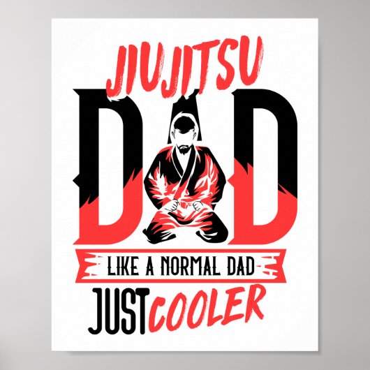 Jiu Jitsu Vater wie ein normaler Vater gerade Cool Poster (Vorne)