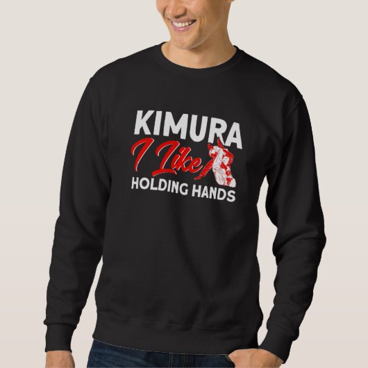 Jiu Jitsu Vintage Kimura hält Hände Sweatshirt (Vorderseite)
