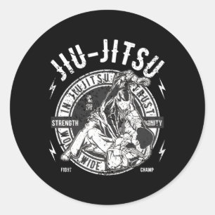 Jiu-Jitsu Wear Bjj Brasilian Jiu Jitsu Runder Aufkleber