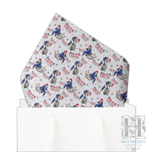 Jiu Jitsu Weihnachts-Seidenpapier in Weiß Seidenpapier