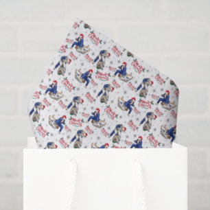 Jiu Jitsu Weihnachts-Tissuepapier in Weiß Seidenpapier