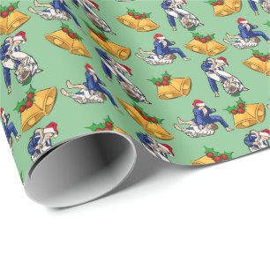Jiu-Jitsu Weihnachtswrapping Paper Geschenkpapier