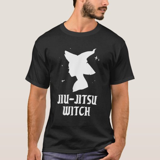 Jiu Jitsu Witch Funny Martial Arts Sports Hallowee T-Shirt (Vorderseite)