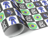 Jiu Jitsu Wrapping Paper Geschenkpapier (Rolleneckpunkt)