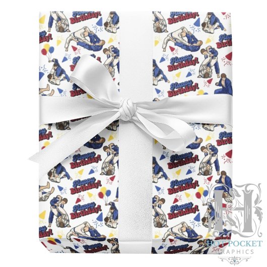 Jiu Jitsu Wrapping Paper Geschenkpapier