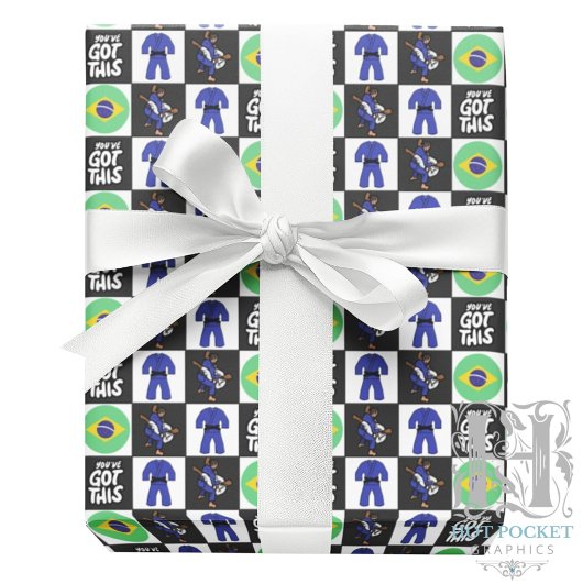 Jiu Jitsu Wrapping Paper Geschenkpapier