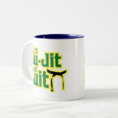 Jiu-Jitsu Zweifarbige Tasse (Vorderseite Links)