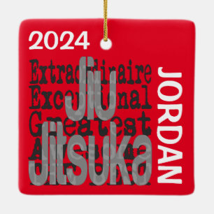 Jiu Jitsuka Extraordinaire CUSTOM Keramikornament