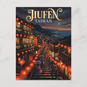 Jiufen Altstadt Taiwan Postkarte
