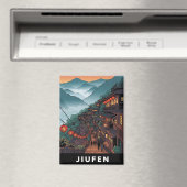 Jiufen Taiwan Abend Magnet (In Situ (Geschirrspüler))