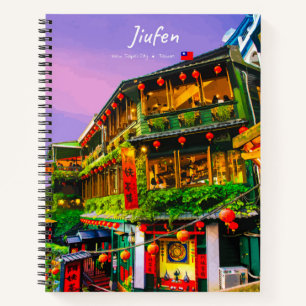 Jiufen, Taiwan - Alte Teestube Spiral Notizblock