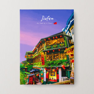 Jiufen, Taiwan - Antikes Teehaus Button