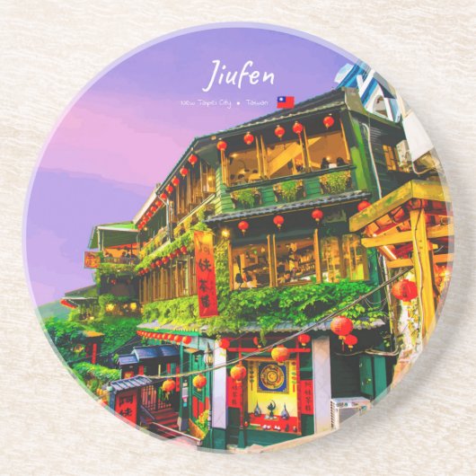Jiufen, Taiwan - Antikes Teehaus Getränkeuntersetzer (Vorne)