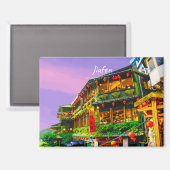 Jiufen, Taiwan - Antikes Teehaus Magnet (Vorderseite/Rückseite)