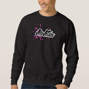 Jiujitsu Urban Graffiti Jiu Jitsu Bjj Girl Splatte Sweatshirt