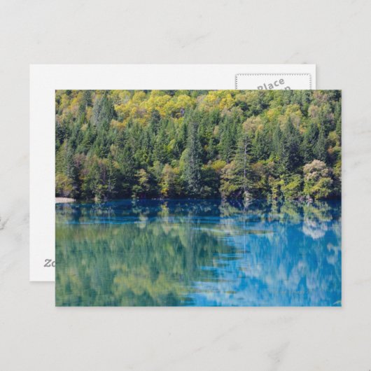 Jiuzhaigou Postkarte (Vorne/Hinten)