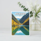 Jiuzhaigou Valley National Park China Postkarte (Stehend Vorderseite)