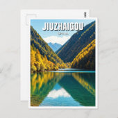 Jiuzhaigou Valley National Park China Postkarte (Vorne/Hinten)