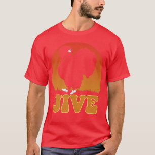 Jive Afro Retro Pick Weiße Schuhe Funny Türkei als T-Shirt