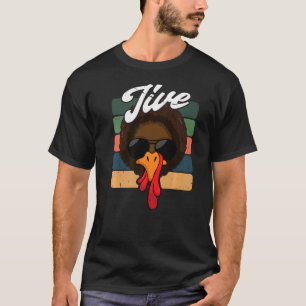 Jive Erntedank Türkei Tag Gesicht Vintag Retro T-Shirt