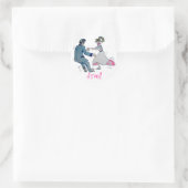 Jive Fun! Swing tanzt Rock and Roll Runder Aufkleber (Tasche)