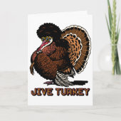 Jive Turkey Customizable Grußkarte Karte (Vorderseite)