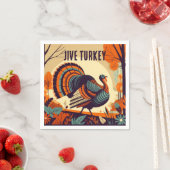 Jive Turkey - Erntedank Napkin aus dem Mittelalter Serviette (Beispiel)