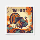 Jive Turkey - Erntedank Napkin aus dem Mittelalter Serviette (Vorderseite)