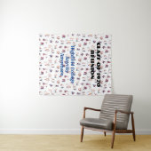 Jiving\Bopping - Text wird bearbeitet Wandteppich (Beispiel (Horizontal))