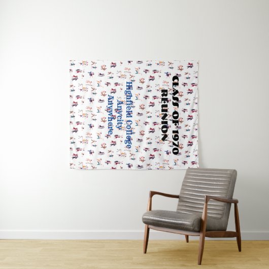 Jiving\Bopping - Text wird bearbeitet Wandteppich (Beispiel (Horizontal))