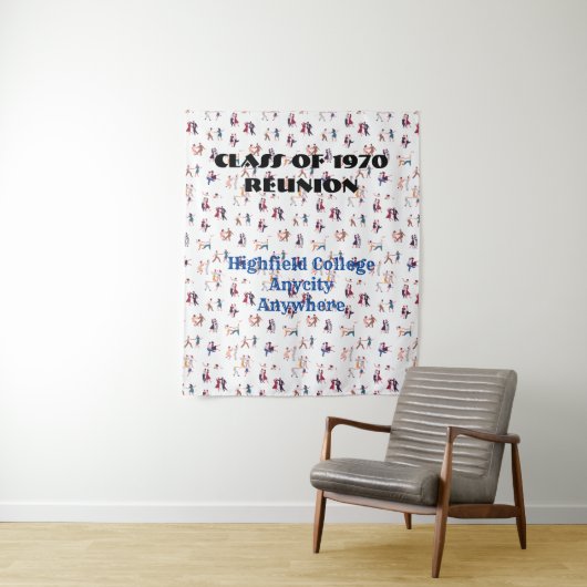 Jiving\Bopping - Text wird bearbeitet Wandteppich (Beispiel)