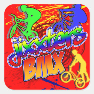 Jixxter BMX Quadratischer Aufkleber