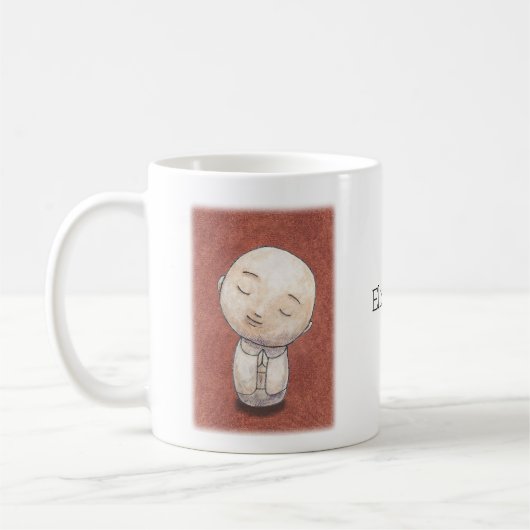 Jizo Art Kindness Mitgefühl Meditation Custom Kaffeetasse (Links)