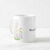 Jizo Buddha Spirituelle Ruhe Individuelle Name Kaffeetasse (Vorderseite Links)