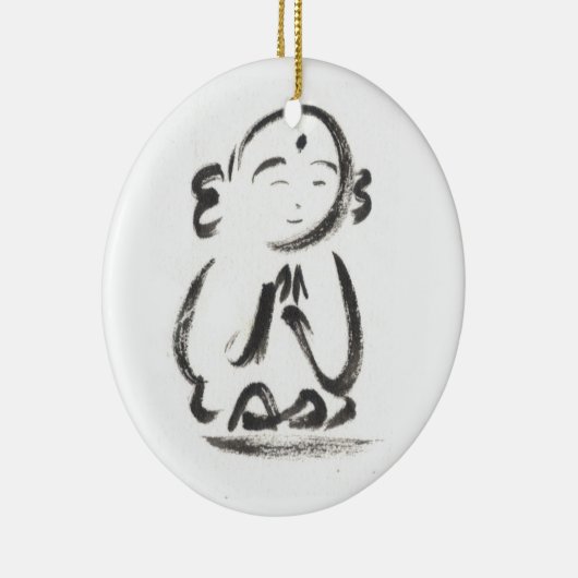 Jizo der Mönch Keramikornament (Rechts)