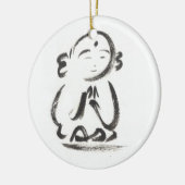 Jizo der Mönch Keramikornament (Links)