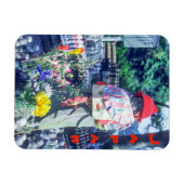 Jizo-Mönchsstatue mit Bib und Hut - Japan Magnet (Horizontal)