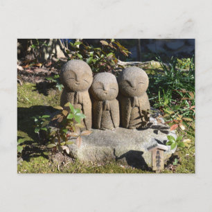 Jizo-Statuen: Hase-Tempel, Japan Postkarte