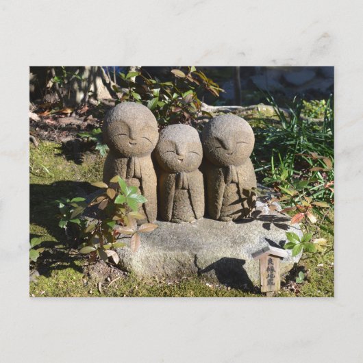 Jizo Statues: Hase Temple, Japan Postkarte (Vorderseite)