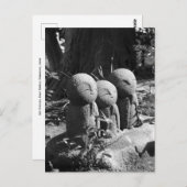 Jizo Statues, Hase Temple: Kamakura, Japan Postcar Postkarte (Vorne/Hinten)