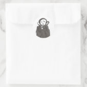 Jizo the Monk in Meditation Stickers (Tasche)