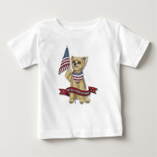 JJ, The All American Yorkie Baby T-shirt (Vorderseite)