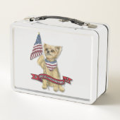 JJ The All American Yorkie Metall Brotdose (Rückseite)