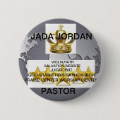 JJGPCWC GOD STAR CHRISTLICH CHURCH ABZEICHEN ERASE BUTTON (Vorderseite)