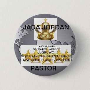 JJGPCWC GOD STAR CHRISTLICH CHURCH ABZEICHEN ERASE BUTTON