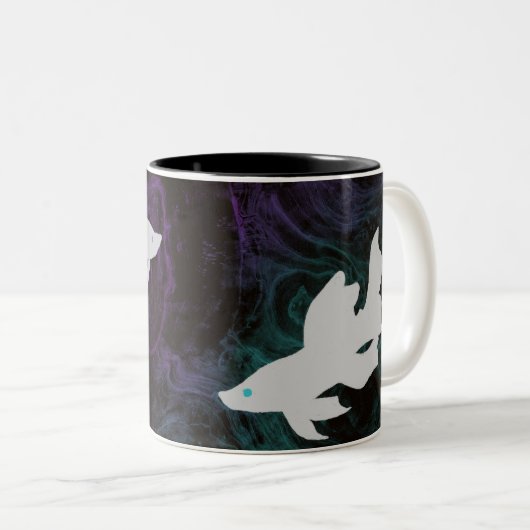 JJK Beta Fish Cup Zweifarbige Tasse (VorderseiteRechts)