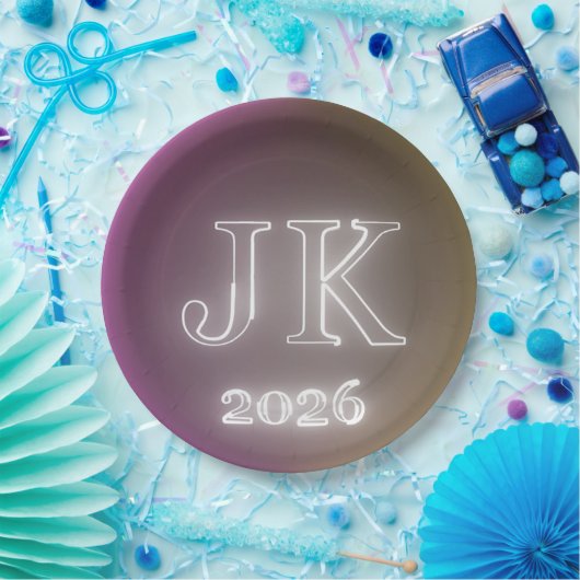 JK 2026 Paper Plate Pappteller (Party)